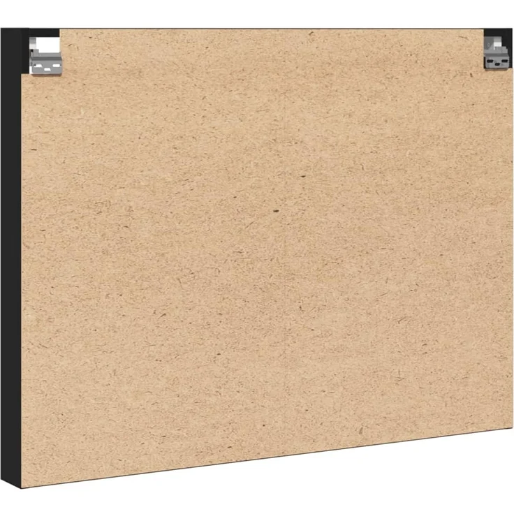 vidaXL Vitrinenschrank Schwarz 100x8,5x75 cm Holzwerkstoff 847934 – Bild 5