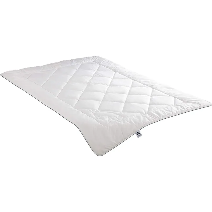 Irisette Vier-Jahreszeiten-Bett Naturhaar/Faser weiß Größe 155x220 cm