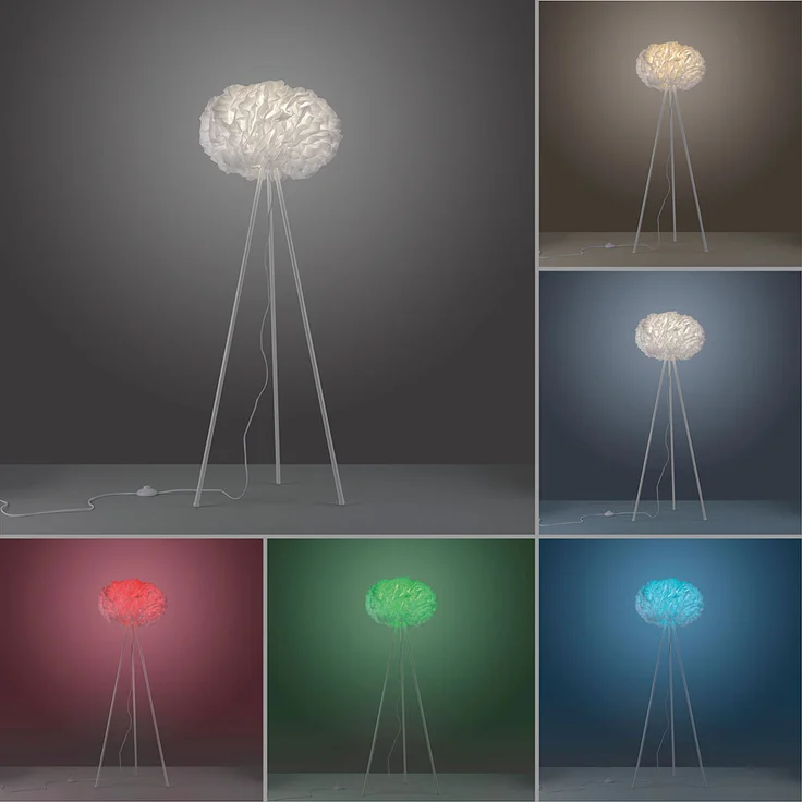 RGB LED Stehleuchte, Fernbedienung, Smart App, H 140 cm – Bild 7
