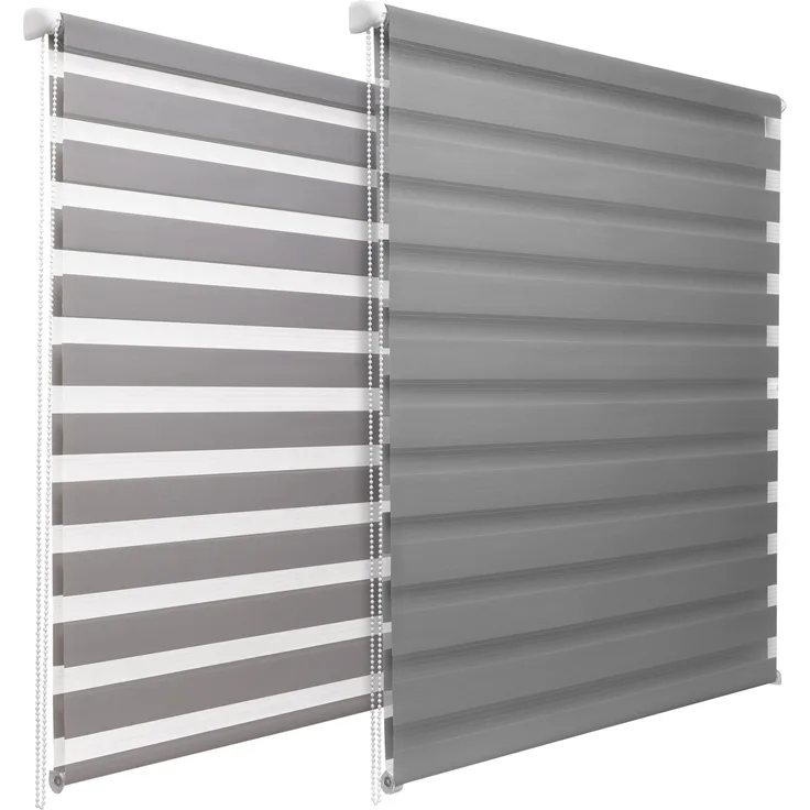 Sol Royal Doppelrollo SolDecor DL2 Hellgrau, 220 x 100 x 4 cm