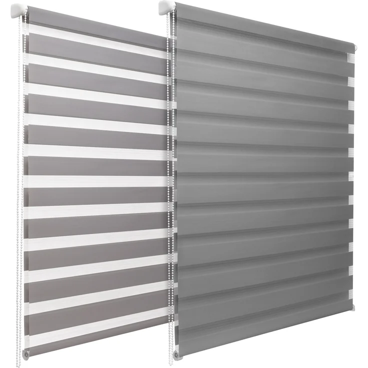 Sol Royal Doppelrollo SolDecor DL2 Hellgrau, 220 x 100 x 4 cm