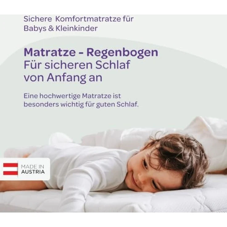 Träumeland 'Regenbogen Basic' Kaltschaummatratze 60x120 cm – Bild 2