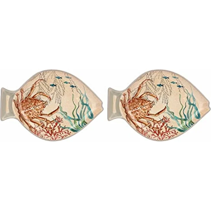 Rose&Tulipani Rose&Tulipani Sea Life 2er Set Teller 33 x 23 cm R133201PEM – Bild 3