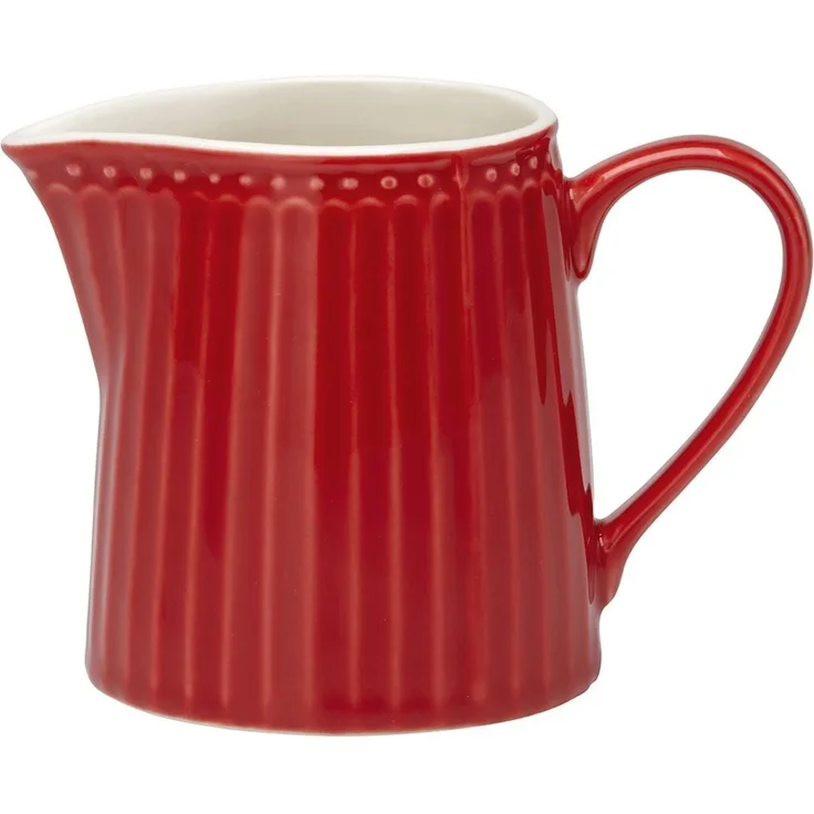 Greengate Milchkännchen Alice Red Steingut Rot