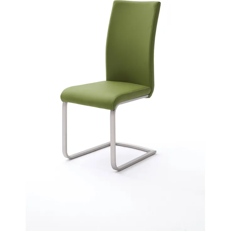 4er-Set Schwingstuhl 'Paulo I' - Kunstleder Olive