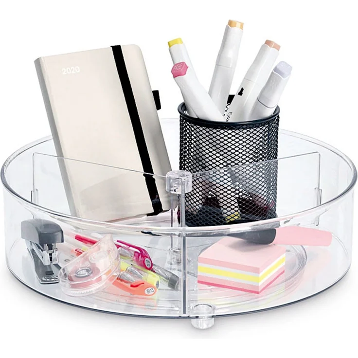ZELLER 14747 Dreh-Organizer 3-Fach-Aufteilung, Kunststoff / Kunststoffbox – Bild 3