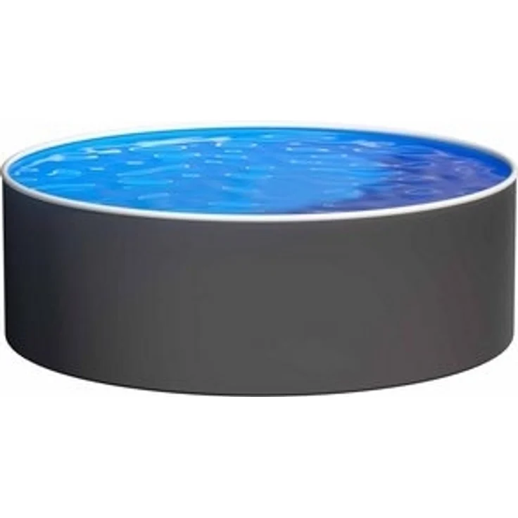 Azuro Deluxe Stahlwandpool - Graphite/Weiß - Rund Ø 360 x 120 cm – Bild 6