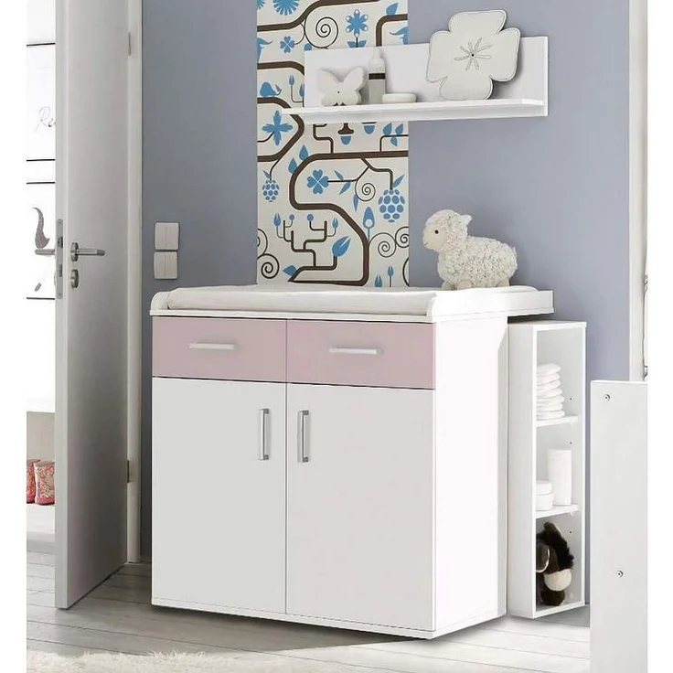 Storado 'Sienna' 7-tlg. Babyzimmer-Set weiß matt/flieder – Bild 8