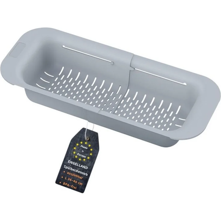 Engelland Küchensieb Ausziehbares Abtropfsieb für Spülbecken, Kunststoff, (Vorteils-Set, 1-St, lebensmittelecht), BPA-frei, flexibler Abtropfkorb, Nudelsieb, Seiher, robust, universell – Bild 4