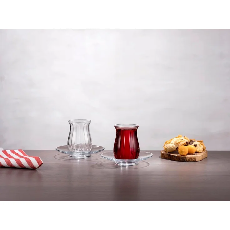 Pasabahce Teegläser Teeglas Set 12 teilig 138cc Spülmaschinengeeignet Cay Bardagi Set – Bild 4