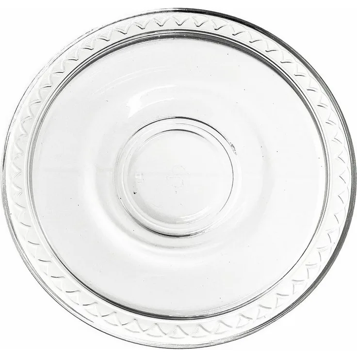 Pasabahce 6er Untertassen Cay Tabagi transparent