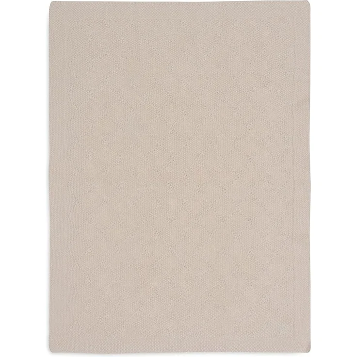 Jollein Check Knit Babydecke - 100 x 150 cm - Oatm – Bild 2