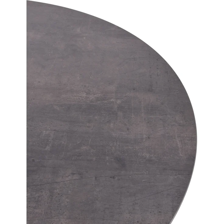 Gartentisch HEINZ rund - Laminat, Grau, 110 x 110 x 75 cm | Terrassentisch Wetterfest Outdoor Tisch – Bild 3