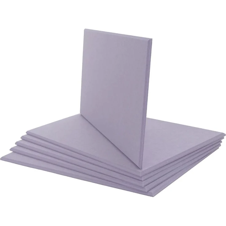 6er-Set Akustikwandpaneel HWC-L52, Wandpaneele Akustikplatten, schalldämmend 1qm Fläche 60x30cm ~ flieder – Bild 6