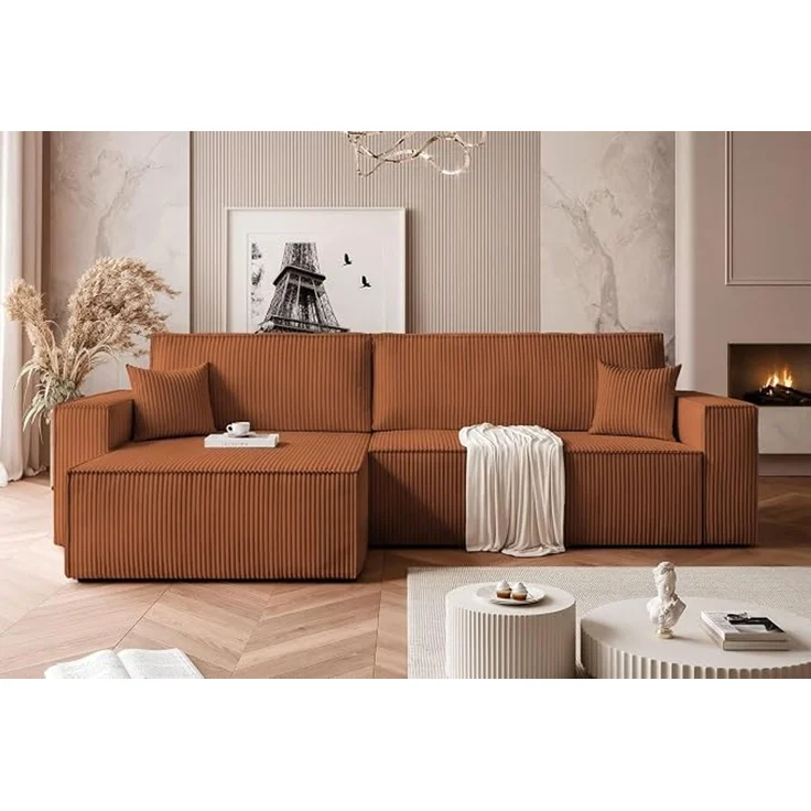 Stilvolles XL-Ecksofa mit Schlaffunktion und Stauraum – Bild 2