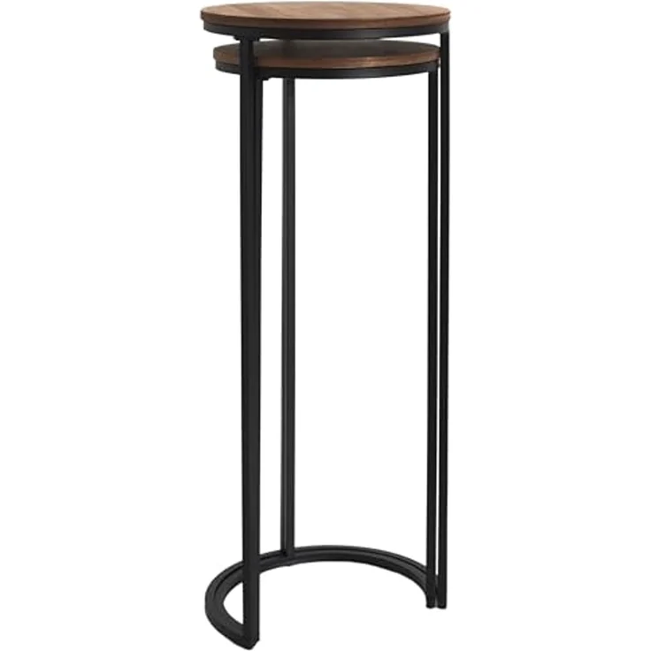 HOME DECO FACTORY, HD0289, Set mit 2 Nestpolstern, Softness-Kollektion, Möbel, Tisch und Schreibtisch, Konsole und Polster, 32,5 x 80 x 32,5 cm, Schwarzbraun – Bild 6