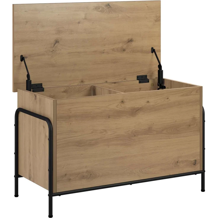 vidaXL Aufbewahrungsbox Artisan-Eiche 80 x 40 x 49,5 cm Holzwerkstoff 8013679 – Bild 3