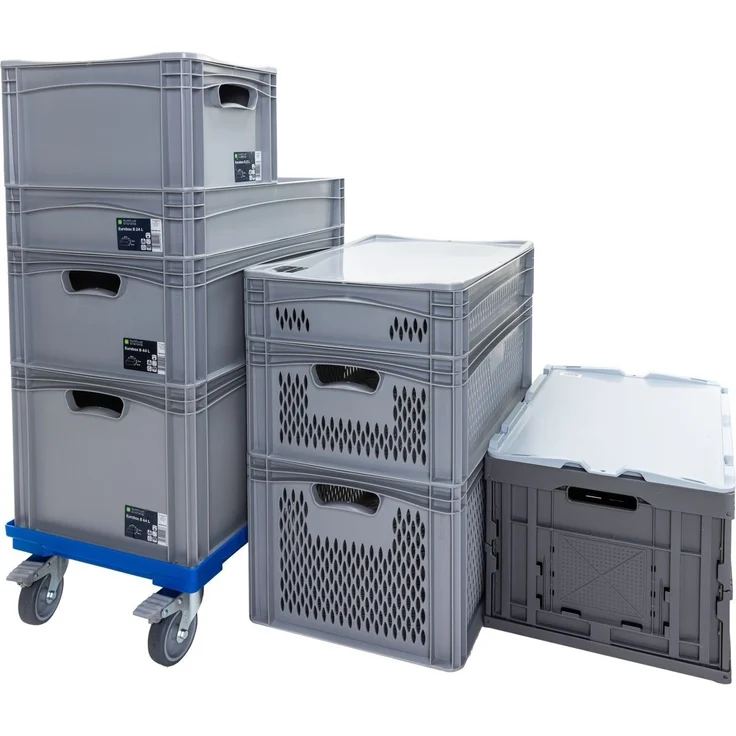 Surplus Eurobox B 60 x 40 x 22 cm Lagerkiste Transportbox Kunststoffbox Lagerbox – Bild 2