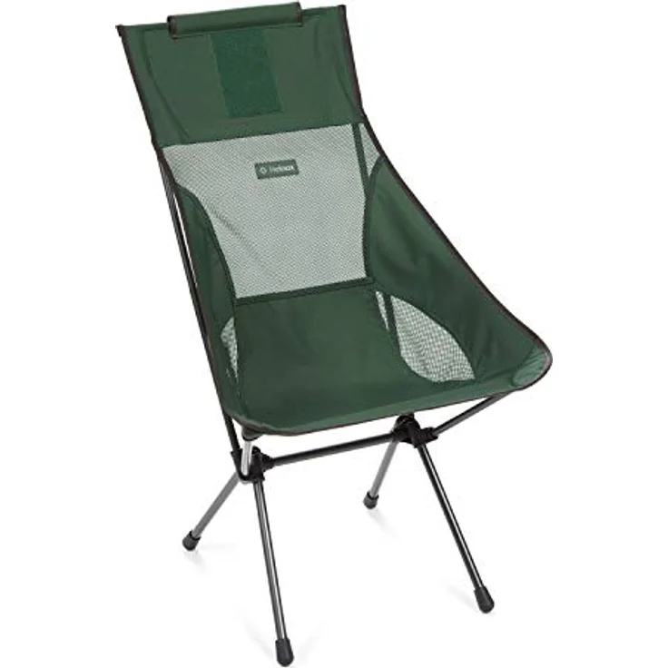 Helinox Sunset Chair | Mit seinem erweiterten Design ist Dieser Stuhl möglicherweise die ultimative Kombination aus Verstaubarkeit, Komfort und Unterstützung (Forest Green) – Bild 1