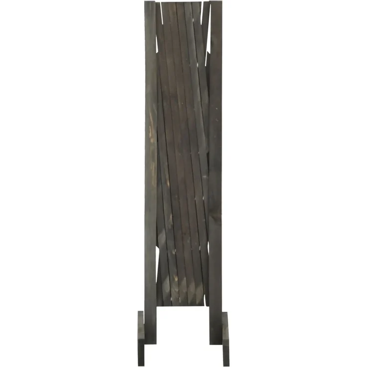 vidaXL Garten-Rankzaun Grau 120x90 cm Massivholz Tanne 314825 – Bild 3