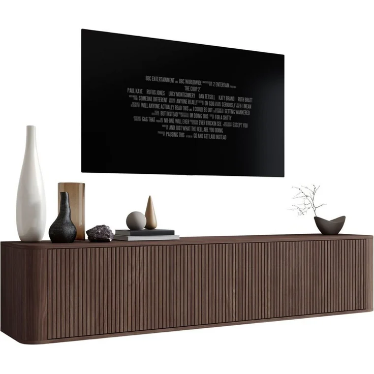 Compleo TV-Schrank modern und Japandi Design, Lowboard 200 cm breit MADE IN EU, TOPSELLER – Bild 2