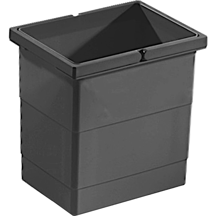 Hailo Inneneimer 1138979 dunkelgrau 6,5 Liter 226 x 174 x 220 mm 2 Henkel