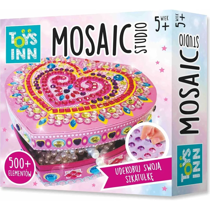 Stnux Kreativ-Set Schmuckkästchen Mosaik Herz