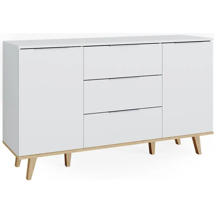 Kommode Nautica Weiß 40 x 82 cm Vicco