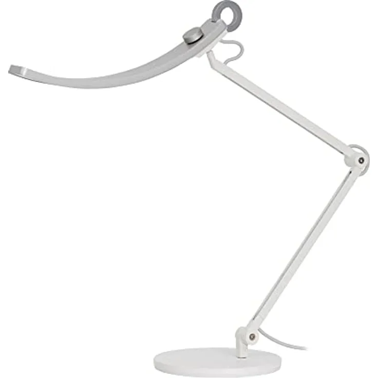 BenQ WiT e-Reading LED Schreibtischlampe, Dimmbare Tischlampe, Ultraweite Leuchte, 13 Farben, 23 Helligkeitsstufen - Silber