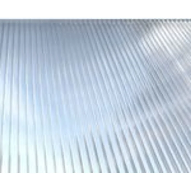 Terrassenüberdachung Sky Guard Aluminium 557 cm als Bausatz Sichtschienen und Hohlkammerplatten Grau – Bild 7