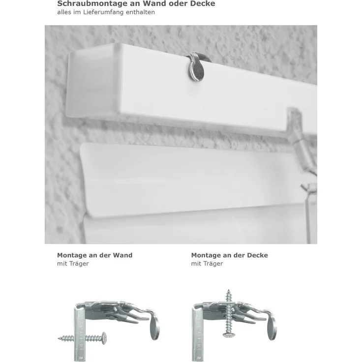 Qualitätsalujalousie 25mm in Reinweiß in den Maßen (B x H) 50cm * 130cm – Bild 3