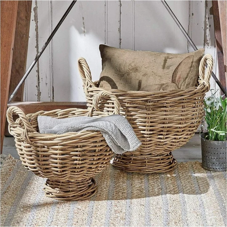 Mirabeau Dekokorb Korb 2er Set Bunyan braun (2er Set, 2er Set) – Bild 2