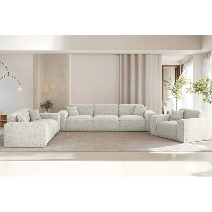 Sessel Designersessel CELES PREMIUM in Stoff Sven Altweiß – Bild 2