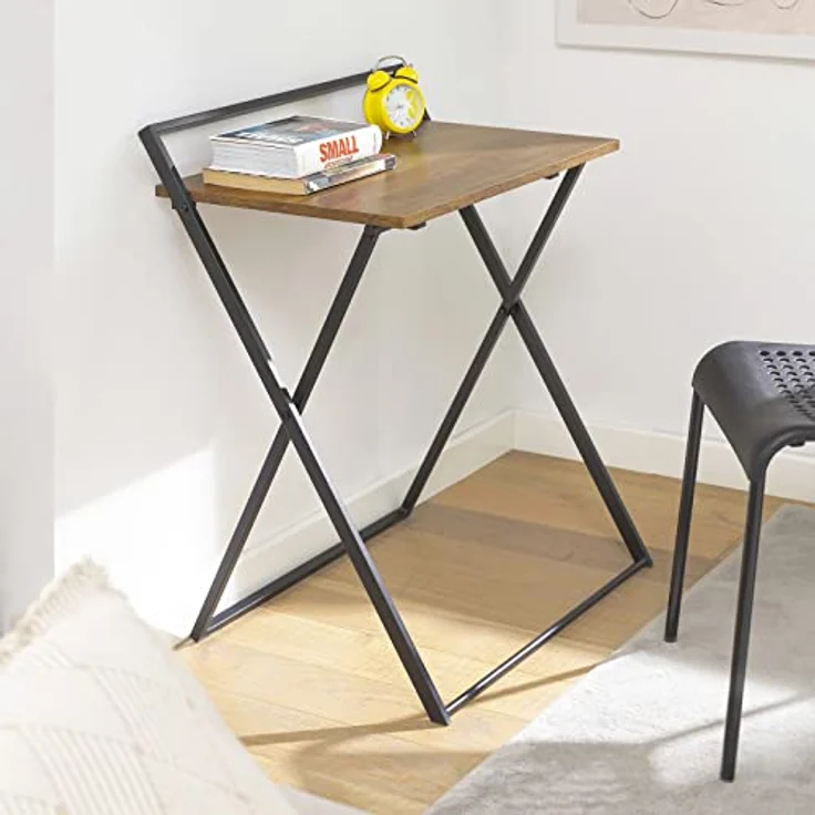 SoBuy FWT88-F Schreibtisch, MDF, PVC-Beschichtung, Braun, 60 x 77 x 40 cm – Bild 5