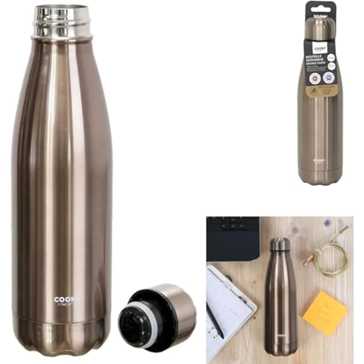 COOK CONCEPT Reiseflasche, 50cl, Blau/Weiß – Bild 9