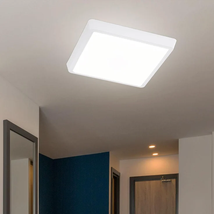LED Deckenleuchte, Metall weiß, L 31 cm – Bild 3