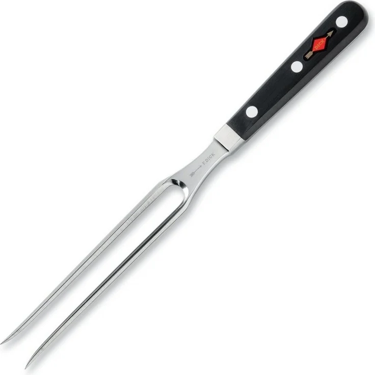 F. Dick Fleischgabel, Chromstahl/Kunststoff, Silber/Schwarz, 18 cm – Bild 1