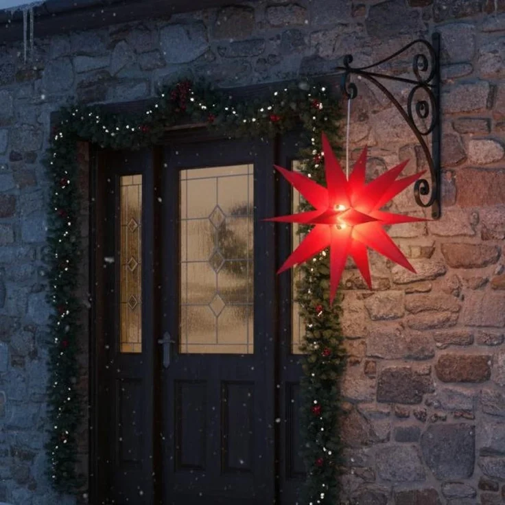 Guru-Shop LED-Stern für außen 3D Außenstern Kaspar, Weihnachtsstern,., Leuchtmittel inklusive – Bild 2