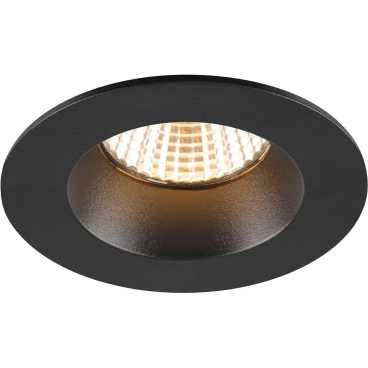 SLV NEW TRIA® 68, Deckeneinbauleuchte, 3000K, 38°, IP 20 / IP 65, rund, schwarz - Einbauleuchten