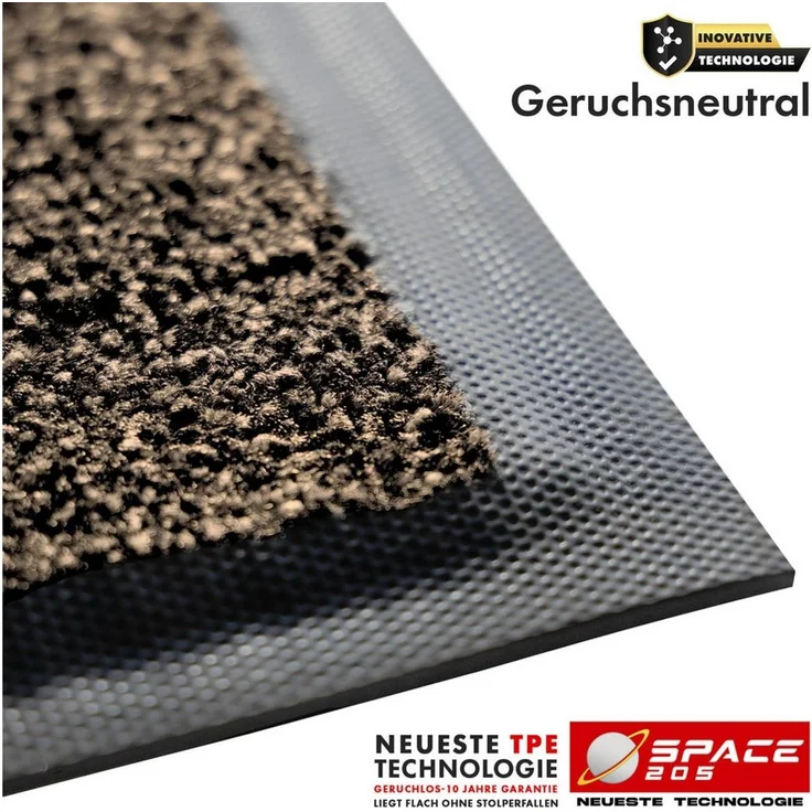 Kubus Fußmatte Griptex Schmutzfangmatte hochabsorbierend für den Eingangsbereich, Langlebige Fußmatte mit rutschfestem TPE-Rücken – Bild 4