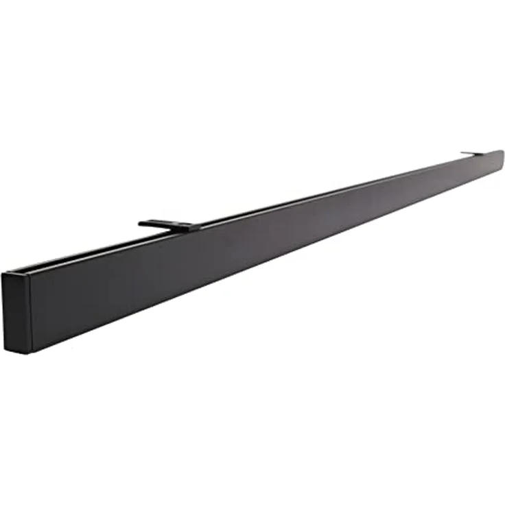 Deco-Raum® Gardinenschiene Innenlauf Loft | Befestigung: Deckenträger | Größe: 190cm | Material: Aluminium | Farbe: Schwarz – Bild 1