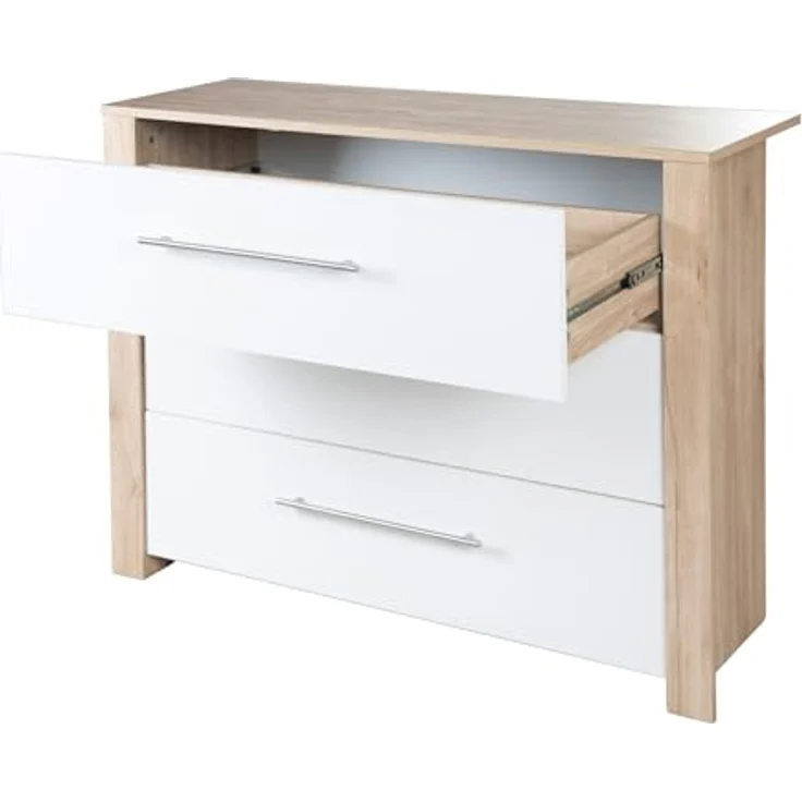 roba Kinderzimmerset 'Malo' - 3-teilig - inkl. Kinderbett 70 x 140 cm - Weiß / Natur – Bild 6