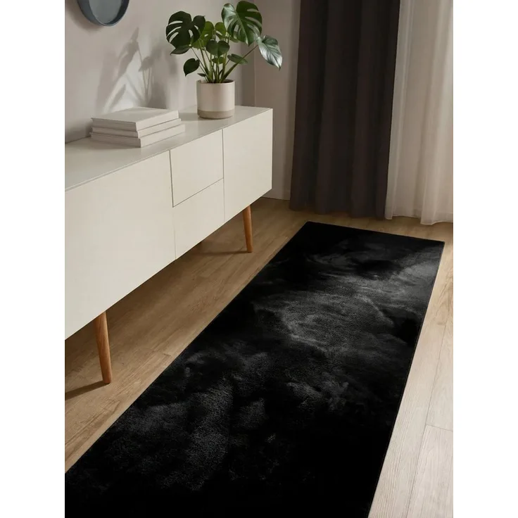 benuta Fellteppich Furry, rechteckig, Höhe: 11 mm, Teppich Wohnzimmer, Esszimmer, Schlafzimmer, Flur, Weich, Rutschfest