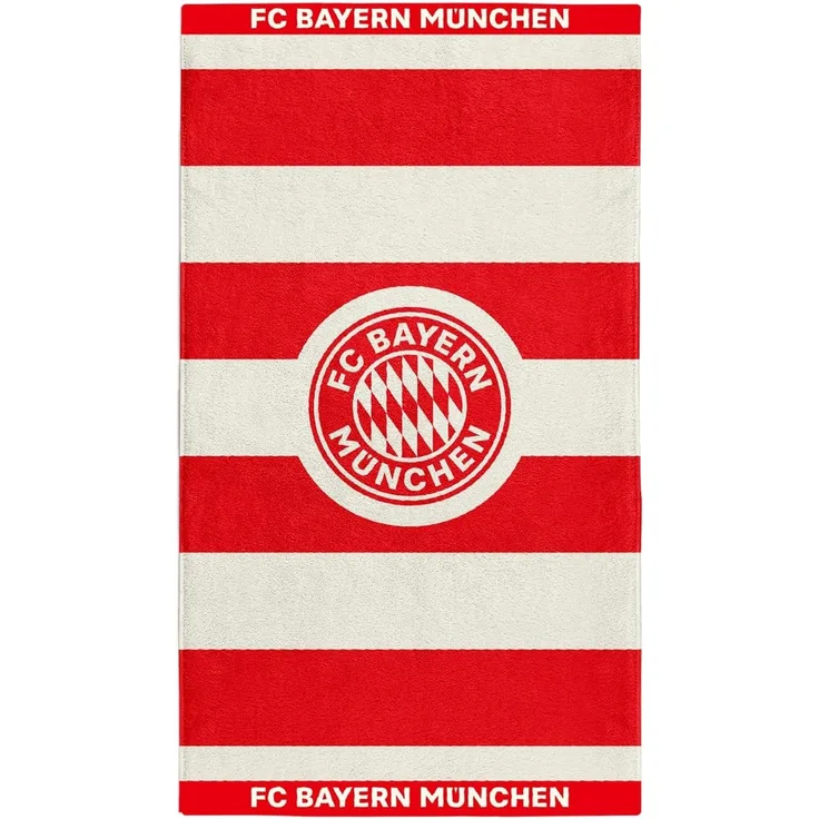 FC Bayern München Badetuch FC Bayern München I Handtuch I Duschtuch I Badetuch I Rot-Weiß, Baumwolle