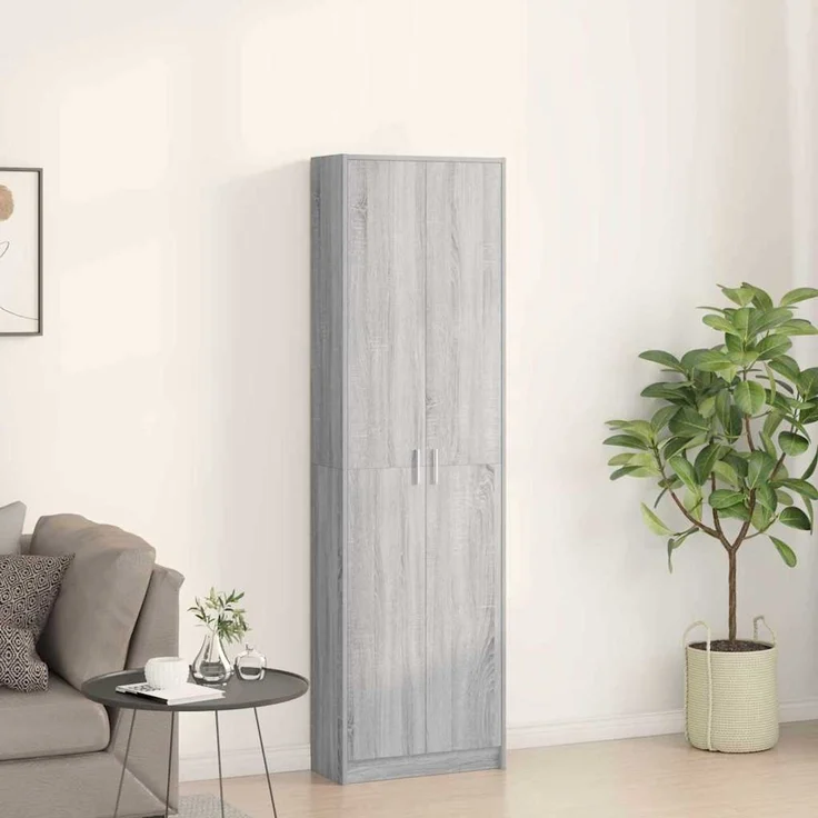 vidaXL Kleiderschrank Graues Sonoma 55 x 25 x 189 cm 3334013 – Bild 4