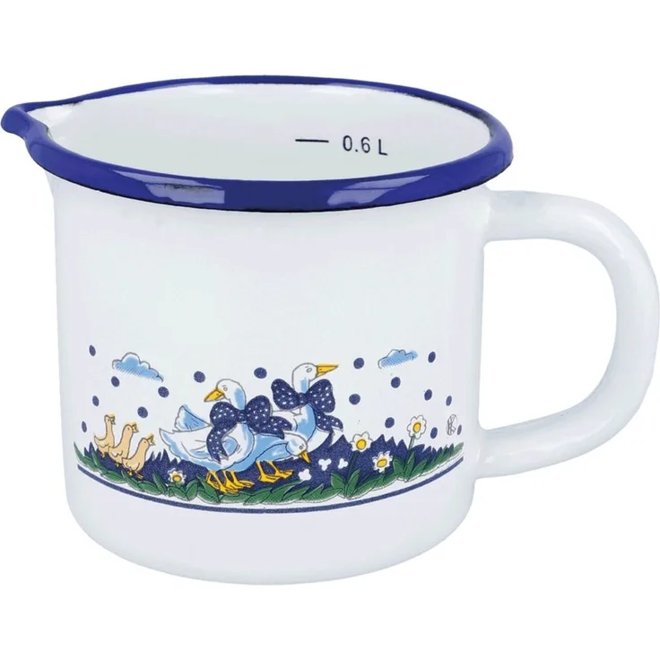 Karl Krüger Milchtopf Milchtopf Ausgießer Milchkocher Landhaus Induktion Keramik 0,6L 10cm, (1-tlg)