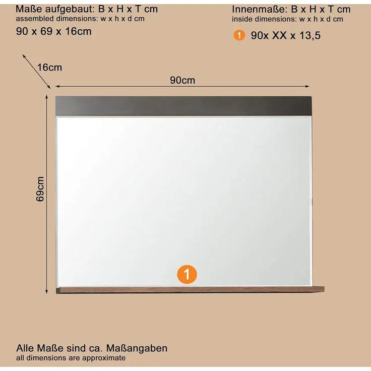 Garderobenset Foundry 4-teilig in Used Wood Shabby und Matera grau 185 cm – Bild 11