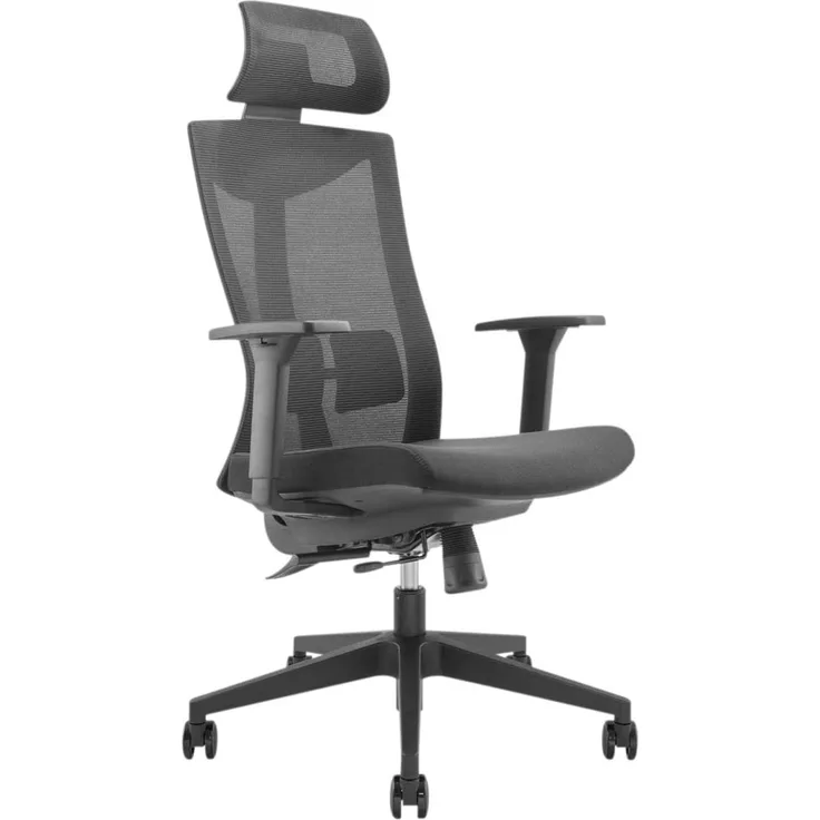 Ergo Office ER-414 Ergonomischer Bürostuhl mit Rädern und Lordosenstütze Drehstuhl Höheverstellbar Neigungsfunktion der Rückenlehne Schreibtischstuhl bis 150kg Belastbar (Bürostuhl)