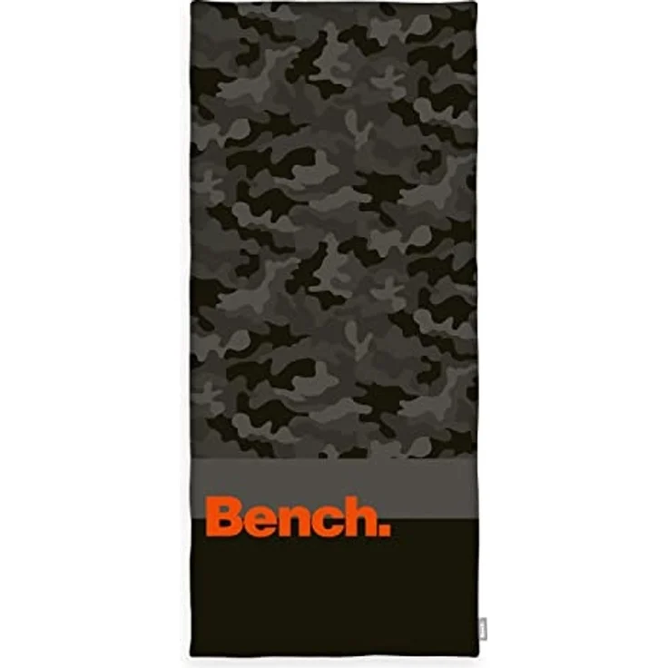 Bench Strand- und Saunatuch, Nature Inspired, 80x180 cm, 100 % Baumwolle, Velours, Mit Aufhänger, Farbe: Grau Tarnmuster, Art. Nr.: 6112608537 – Bild 1