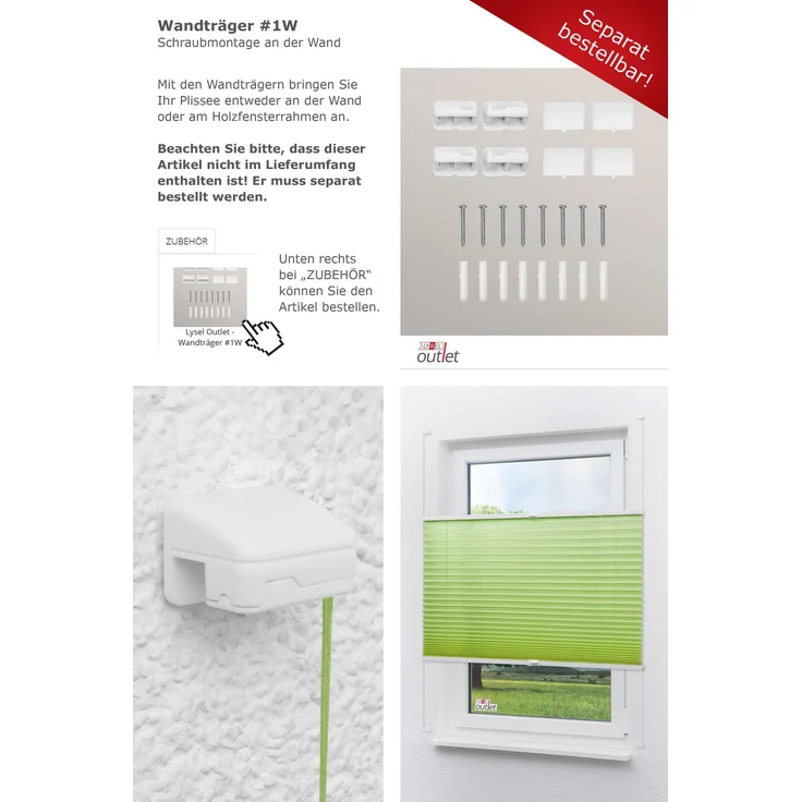 Lysel - Qualitätsplissee Crush Tageslicht maigrün - Plissee in der Größe (Bx H) 80cm * 130cm – Bild 10